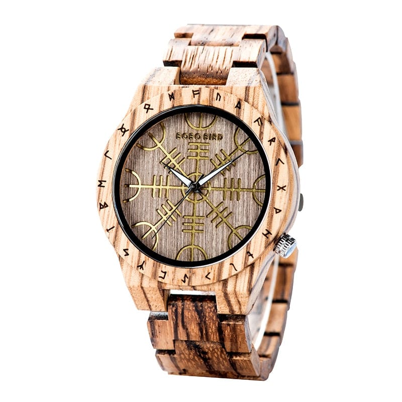 Montre en Bois - Vegvisir-HERITAGE VIKING