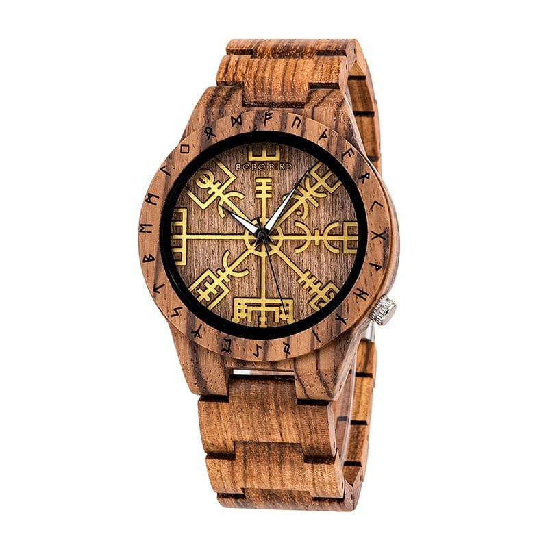 Montre en Bois - Vegvisir-HERITAGE VIKING