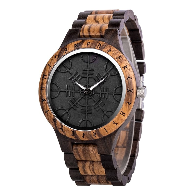 Montre en Bois - Vegvisir-HERITAGE VIKING