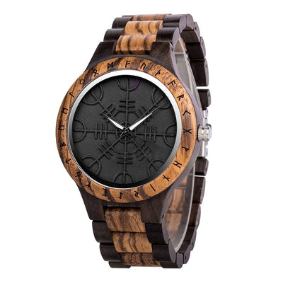 Montre en Bois - Vegvisir-HERITAGE VIKING