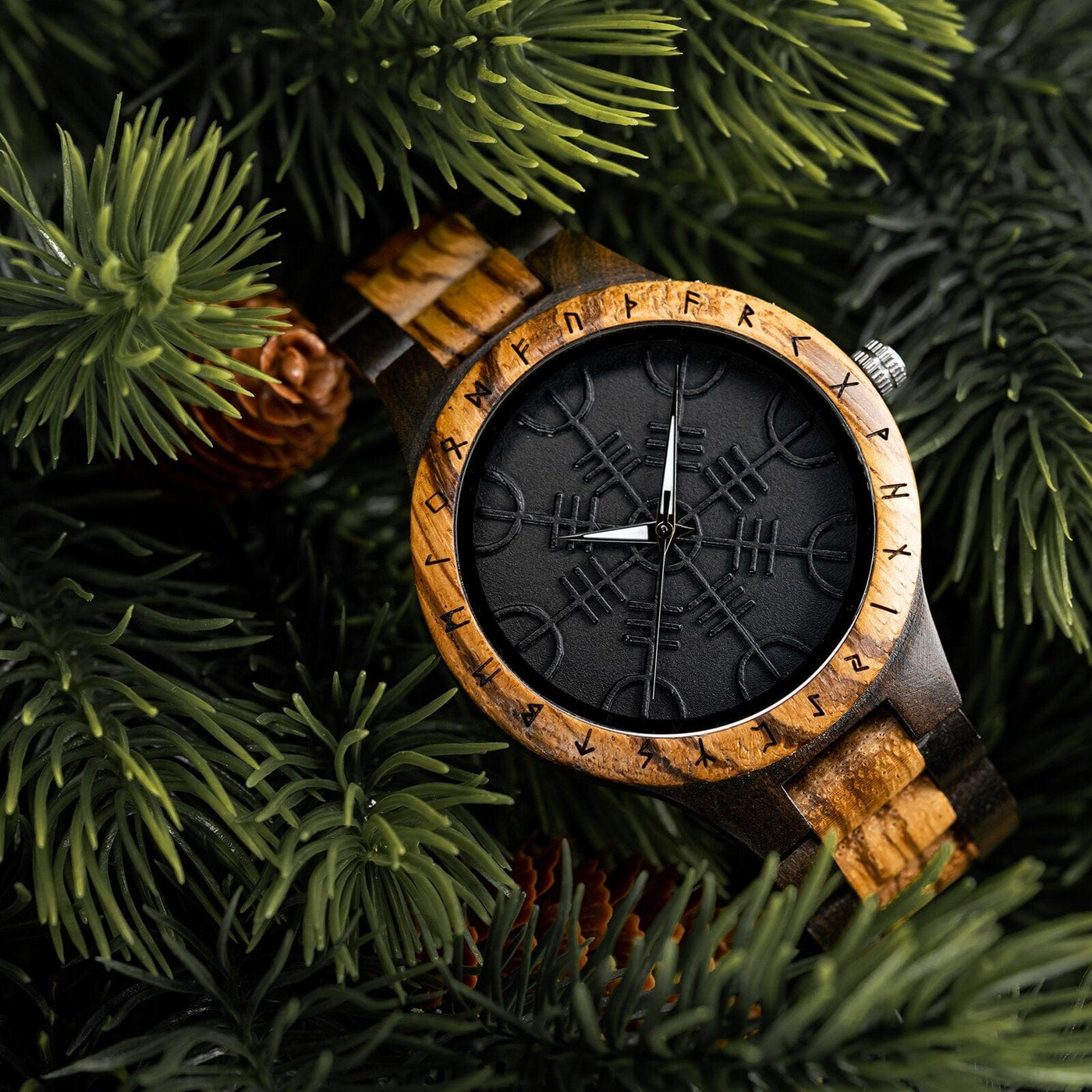 Montre en Bois - Vegvisir-HERITAGE VIKING