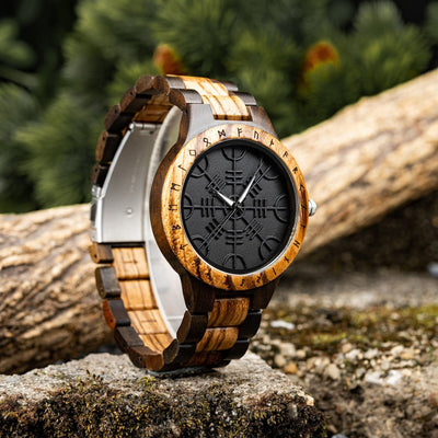 Montre en Bois - Vegvisir-HERITAGE VIKING