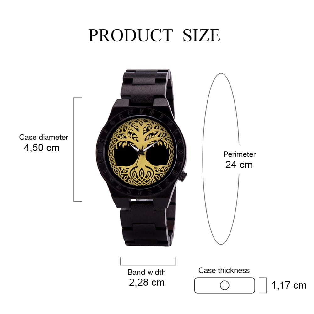 Montre en Bois - Yggdrasil-HERITAGE VIKING