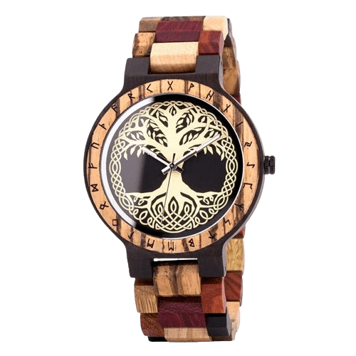 Montre en Bois - Yggdrasil Bois Intense-HERITAGE VIKING