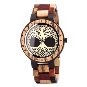 Montre en Bois - Yggdrasil Bois Intense-HERITAGE VIKING