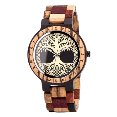 Montre en Bois - Yggdrasil Bois Intense-HERITAGE VIKING