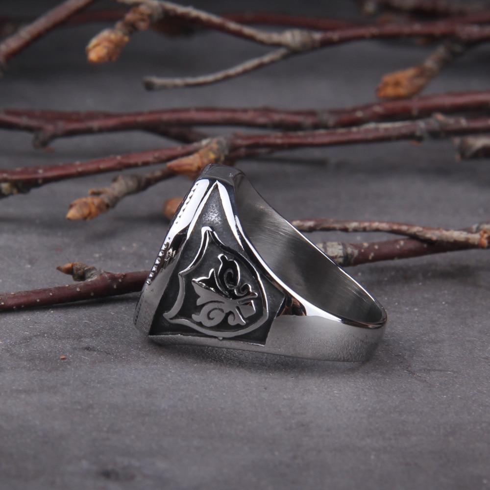Bague de hache de guerre croisée - acier inoxydable-HERITAGE VIKING