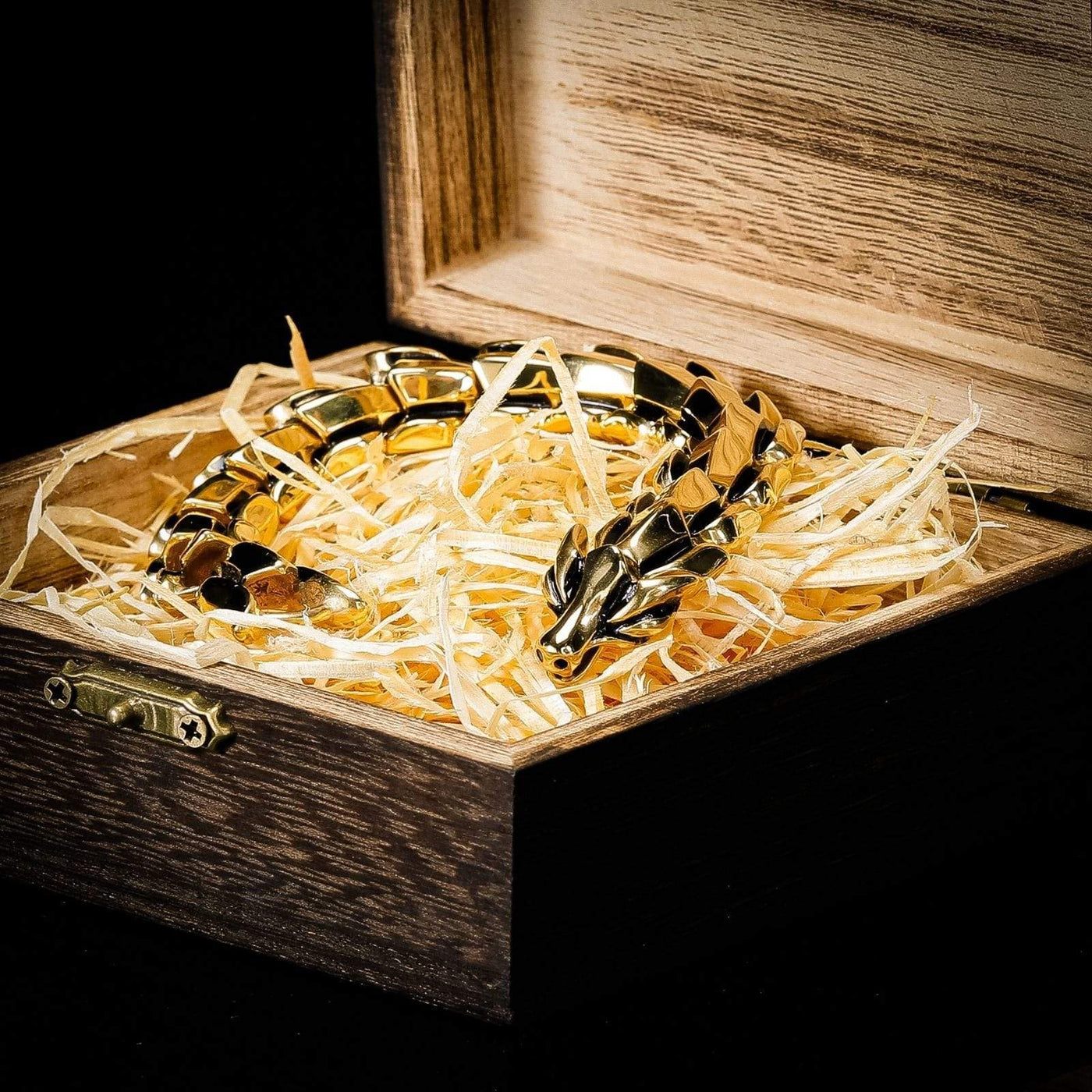 Bracelet "Colère de Jörmungand" - Version OR-HERITAGE VIKING