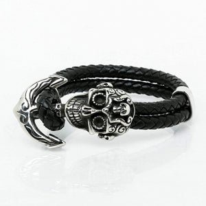 Bracelet Viking terreur des marins en cuir-HERITAGE VIKING