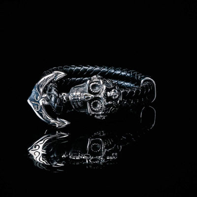 Bracelet Viking terreur des marins en cuir-HERITAGE VIKING