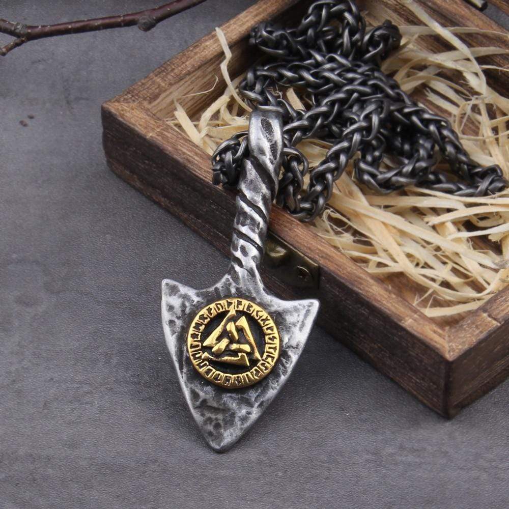Collier de flèches viking - Rune Valknut-HERITAGE VIKING