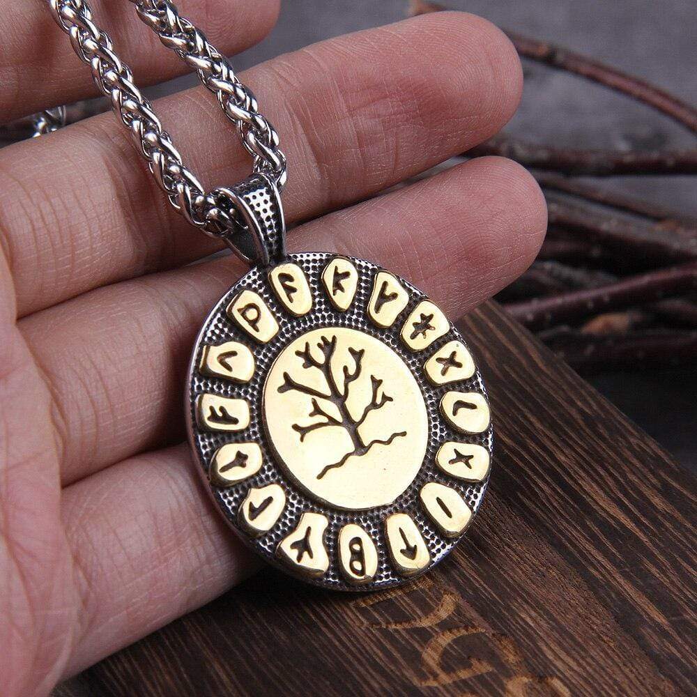 Collier de l'arbre de vie Yggdrasil-HERITAGE VIKING