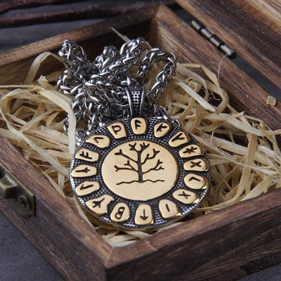 Collier de l'arbre de vie Yggdrasil-HERITAGE VIKING
