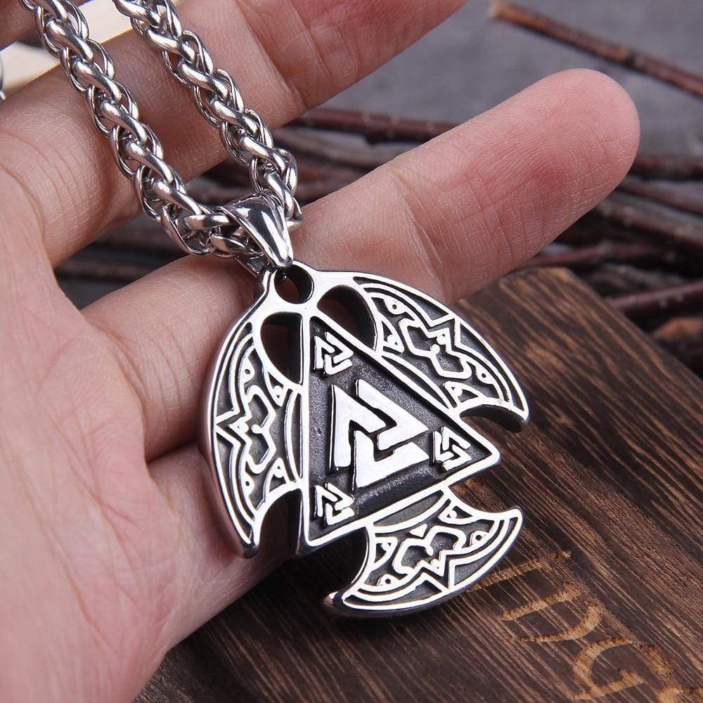 Collier de pouvoir Viking - Rune Valknut-HERITAGE VIKING