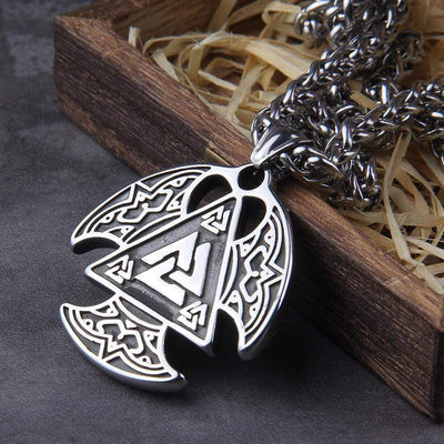 Collier de pouvoir Viking - Rune Valknut-HERITAGE VIKING