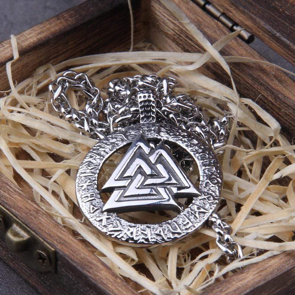 Collier de respect Viking - Rune Valknut-HERITAGE VIKING