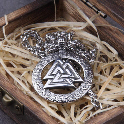 Collier de respect Viking - Rune Valknut-HERITAGE VIKING
