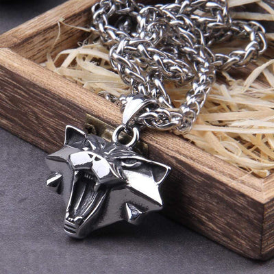 Collier de sorcière - Tête de chat-HERITAGE VIKING