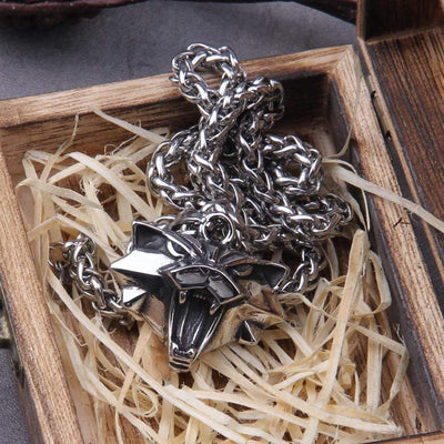 Collier de sorcière - Tête de chat-HERITAGE VIKING