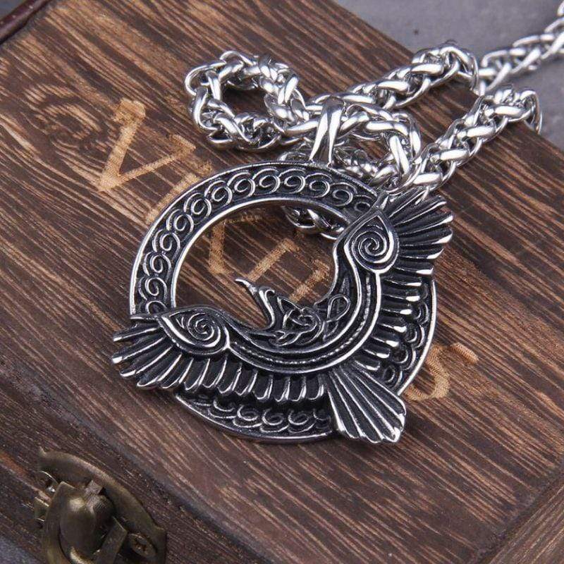 Collier Gloire d'Odin - corbeau de vision-HERITAGE VIKING