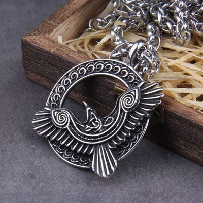 Collier Gloire d'Odin - corbeau de vision-HERITAGE VIKING