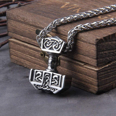 Collier Viking Marteau de Thor - Acier inoxydable-HERITAGE VIKING