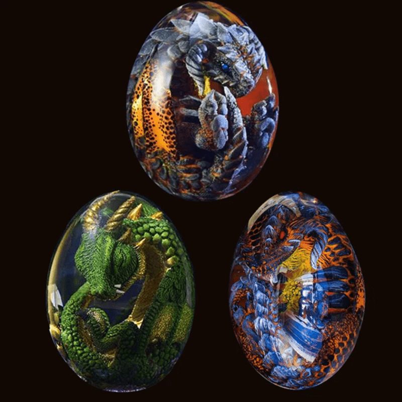 Œuf de Dragon - Résine Transparente-HERITAGE VIKING