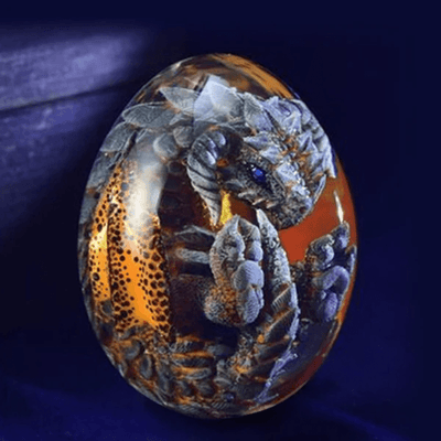 Œuf de Dragon - Résine Transparente-HERITAGE VIKING