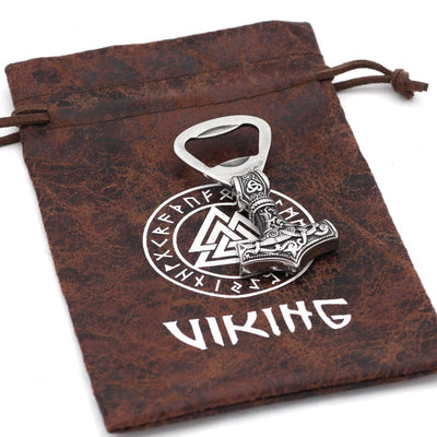 Ouvre-bouteille Mjolnir - acier inoxydable-HERITAGE VIKING