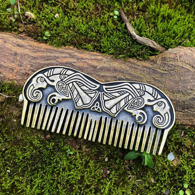 Peigne à barbe Viking - Corbeaux d'Odin-HERITAGE VIKING