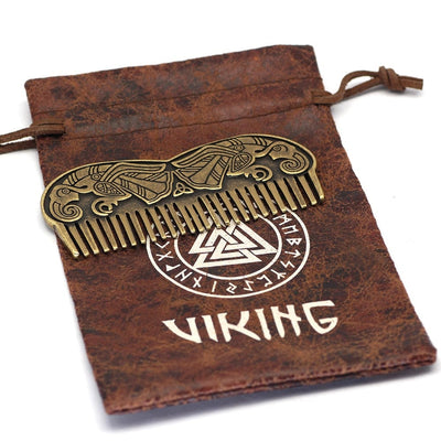 Peigne à barbe Viking - Corbeaux d'Odin-HERITAGE VIKING