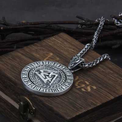 Pendentif en Argent Sterling 925 - La Puissance d'Odin-HERITAGE VIKING