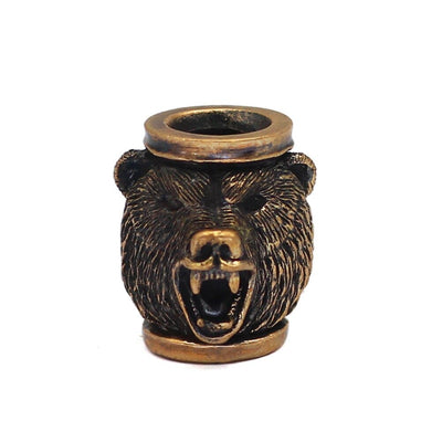 Perles à cheveux/barbes ours berserker- 3 pièces acier inoxydable-HERITAGE VIKING