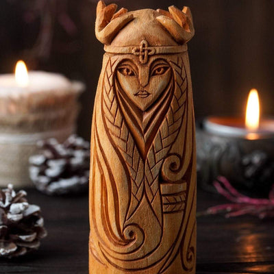 Statue en bois de Sif-HERITAGE VIKING