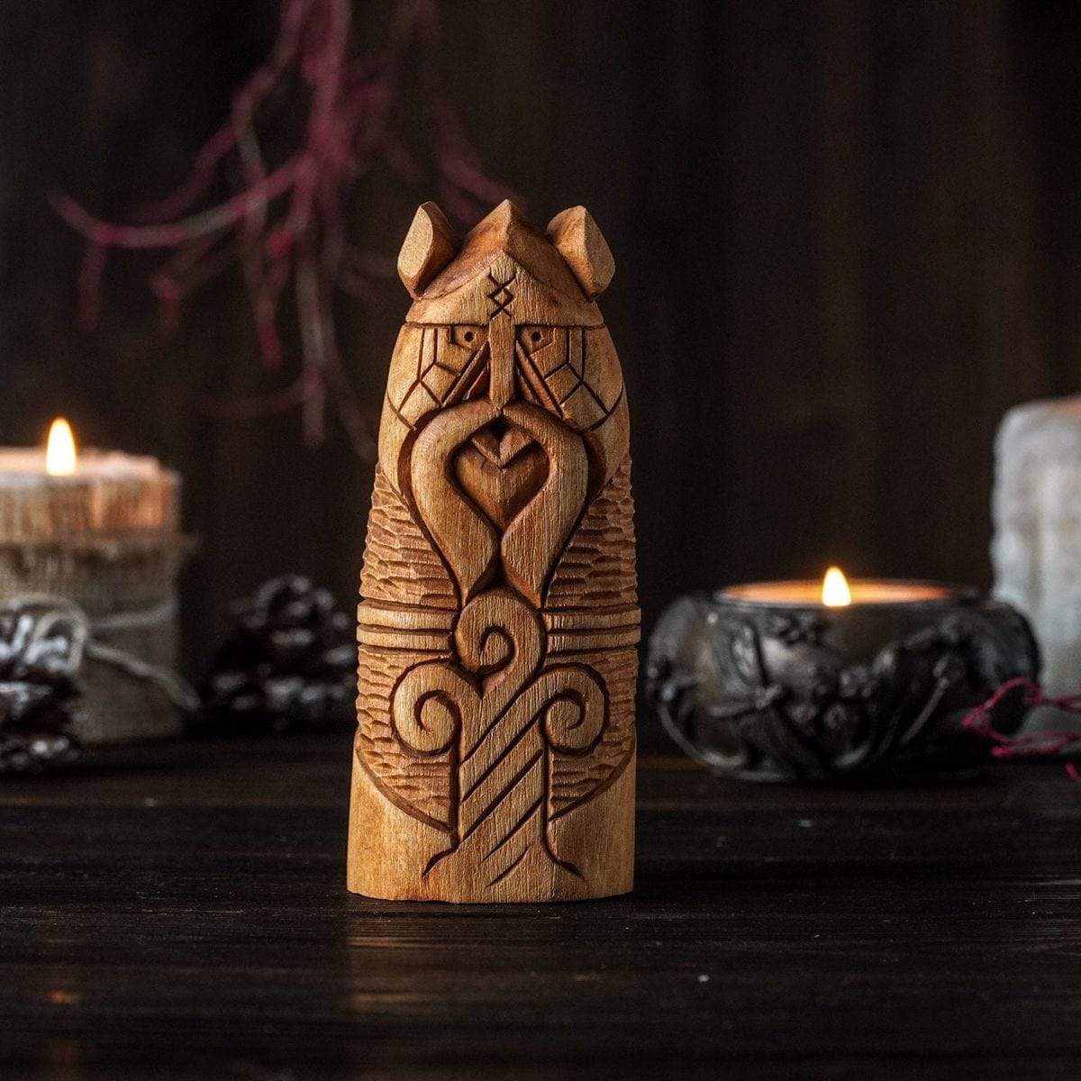 Statue en bois de Baldur-HERITAGE VIKING