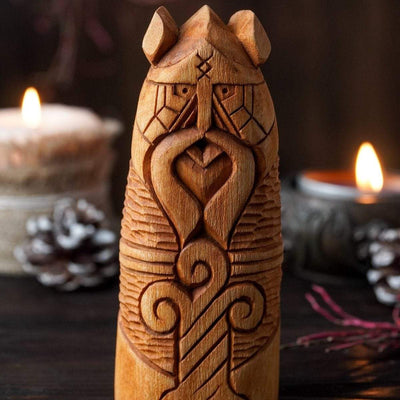 Statue en bois de Baldur-HERITAGE VIKING