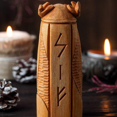 Statue en bois de Sif-HERITAGE VIKING