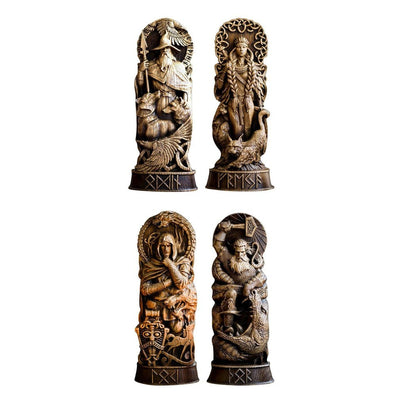 Statuette des dieux vikings en résine-HERITAGE VIKING