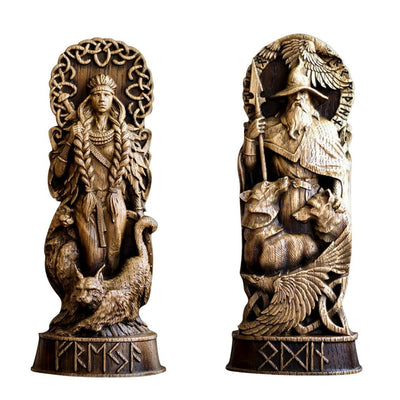 Statuette des dieux vikings en résine-HERITAGE VIKING