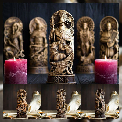 Statuette des dieux vikings en résine-HERITAGE VIKING