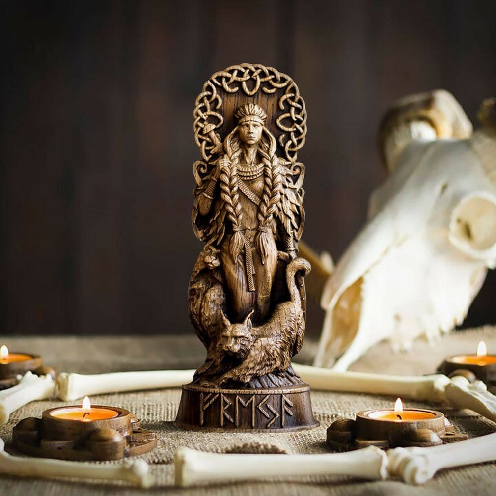 Statuette des dieux vikings en résine-HERITAGE VIKING