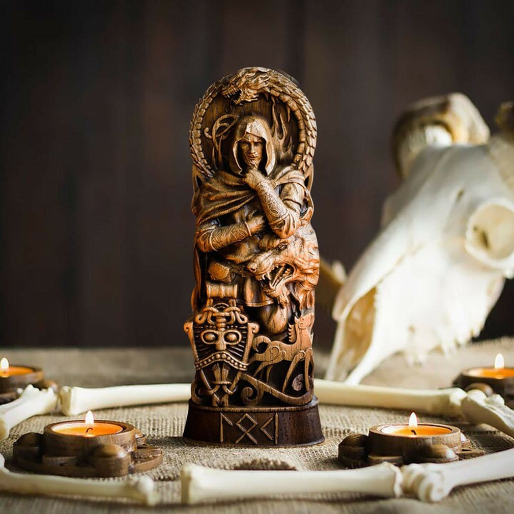 Statuette des dieux vikings en résine-HERITAGE VIKING