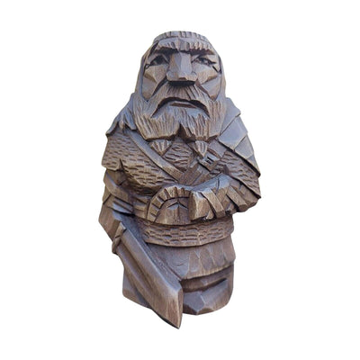 Statuette Viking en bois dieux nordiques-HERITAGE VIKING