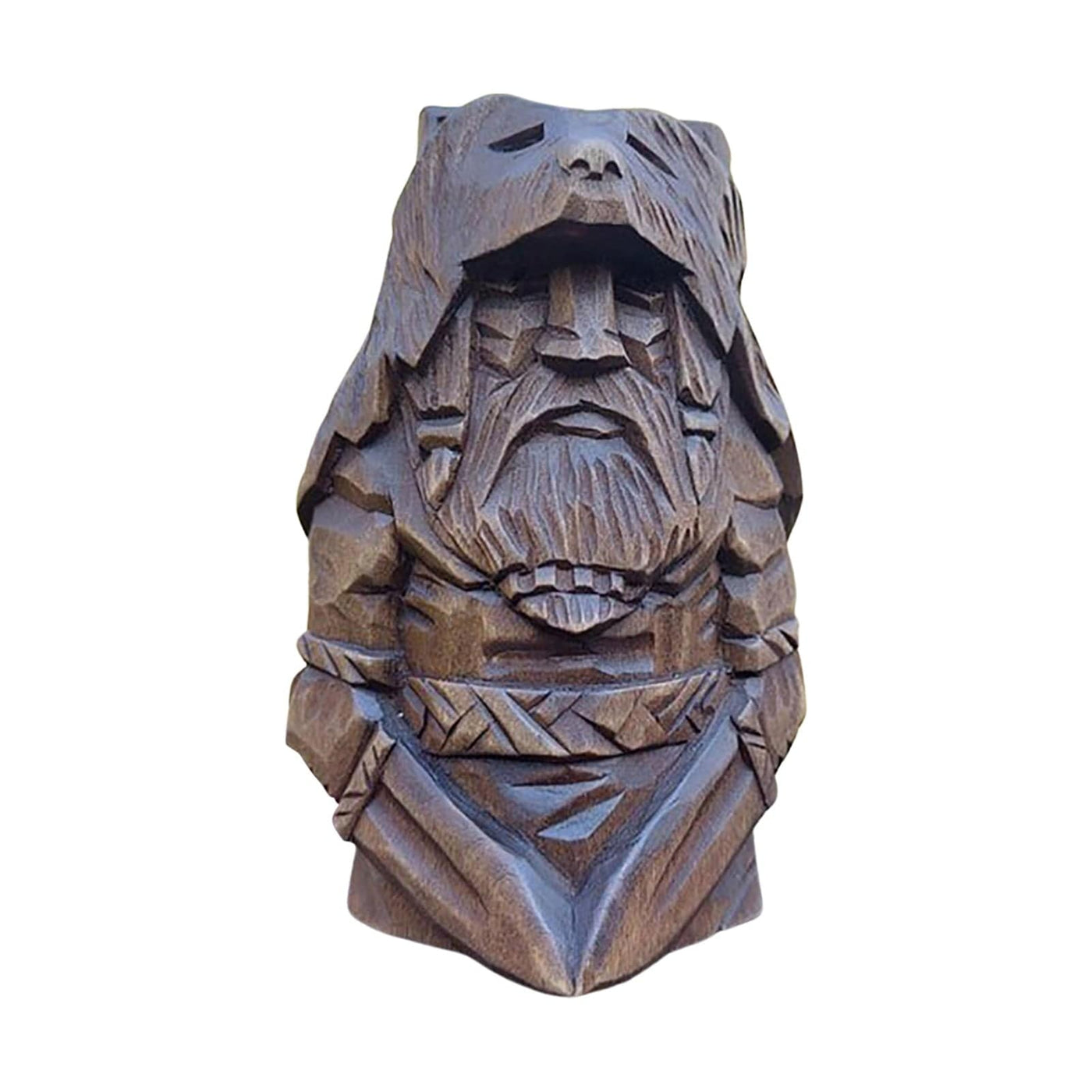 Statuette Viking en bois dieux nordiques-HERITAGE VIKING
