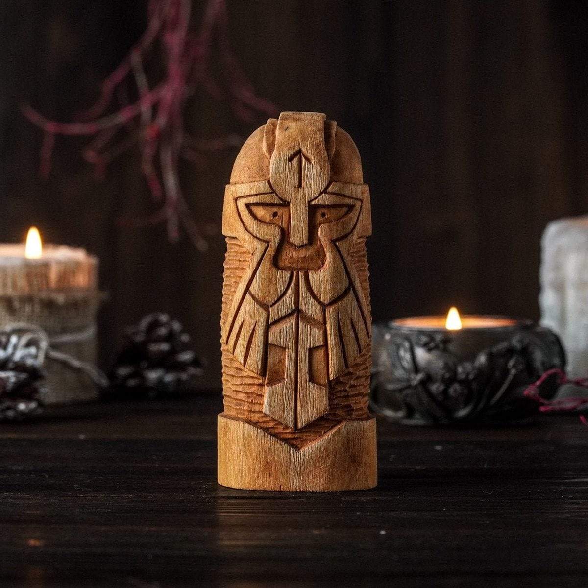 Statue en bois de Thor-HERITAGE VIKING
