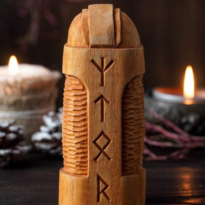 Statue en bois de Thor-HERITAGE VIKING