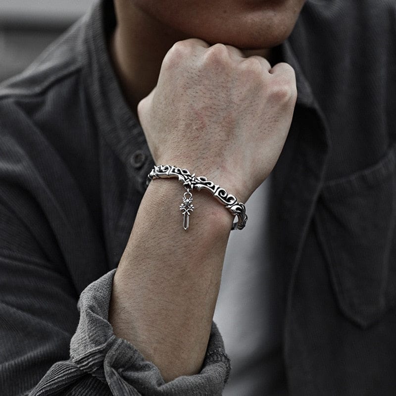 'Votre vie dépend de vous'' - Bracelet acier inoxydable-HERITAGE VIKING