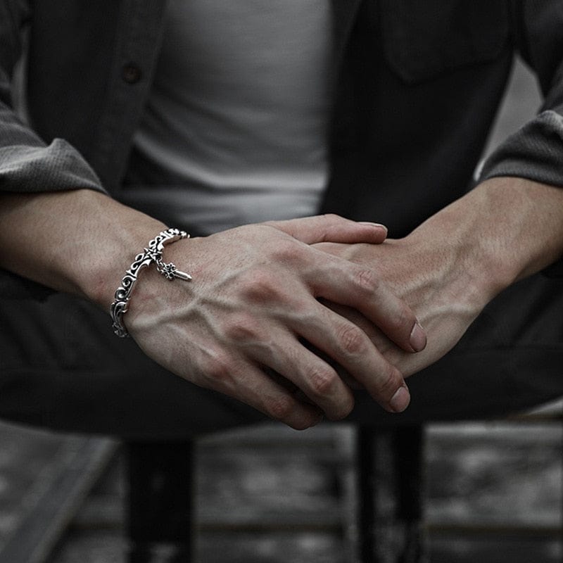 'Votre vie dépend de vous'' - Bracelet acier inoxydable-HERITAGE VIKING